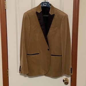 Express, special event Gold and Black Suede Blazer - 44R Slim Fit